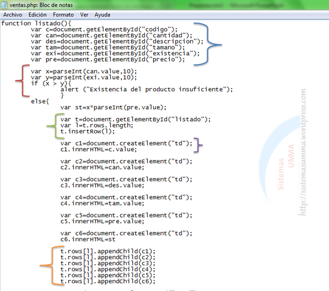 agregar datos a la tabla